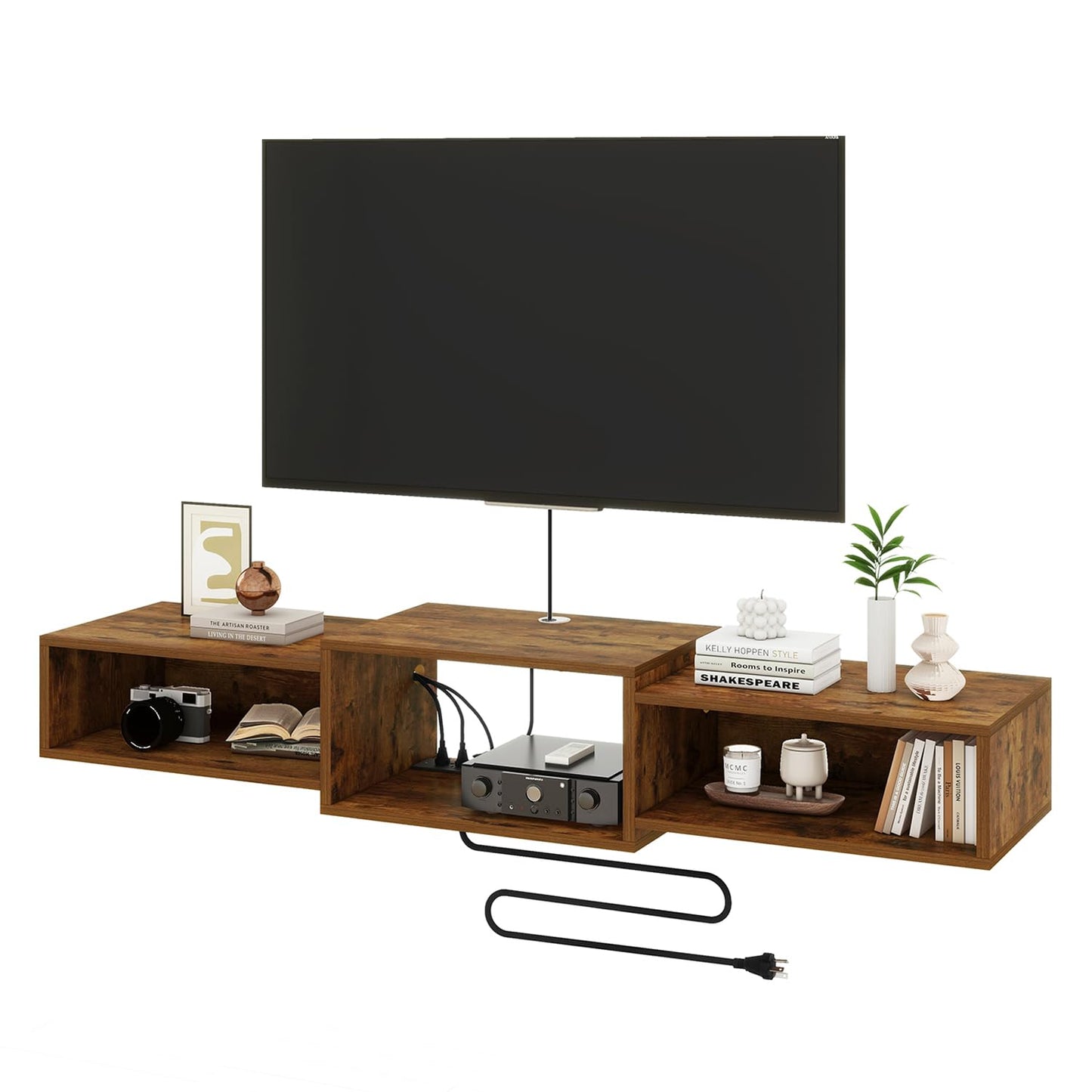 RustWood Floating TV Unit