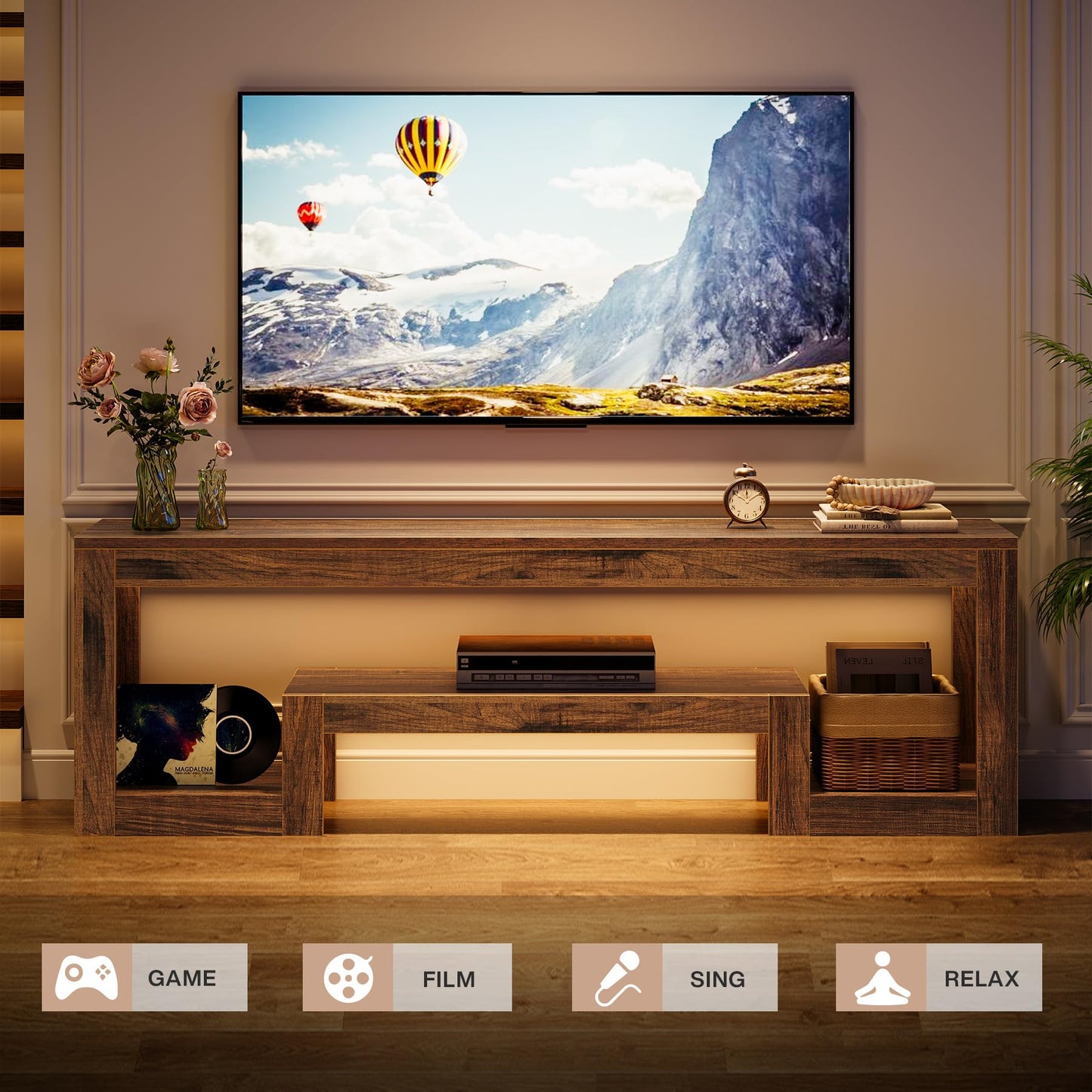 Gilded Line TV Stand