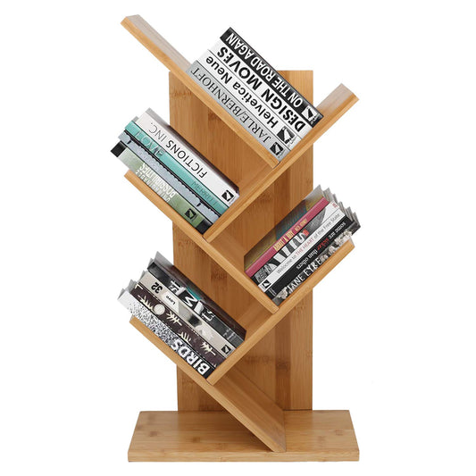 Modern Space Saving Tree Book Shelf - Free Standing Book Holder