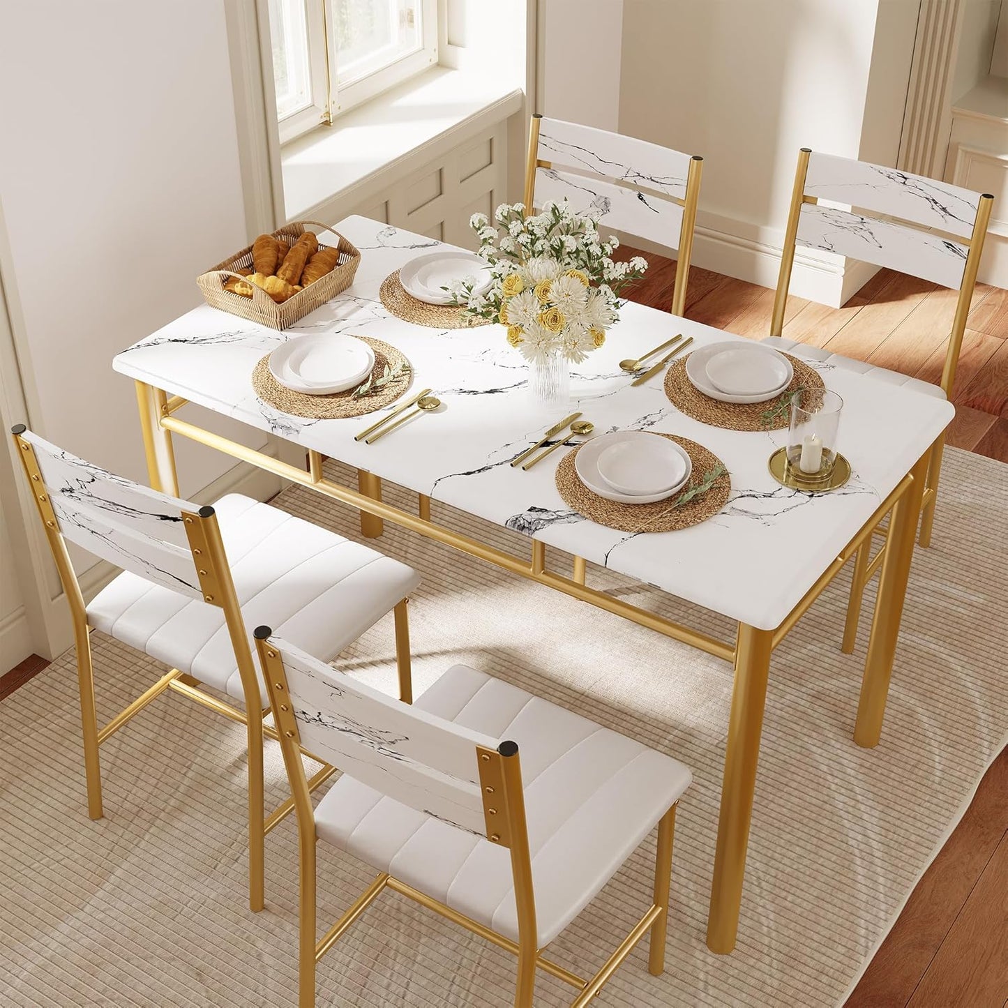 Ovrra Dining Table with Chairs