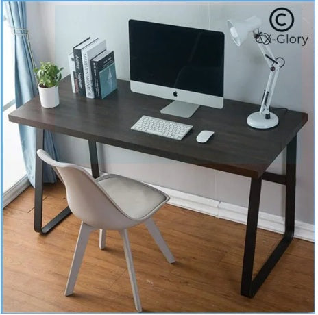 Simple yet Elegant Design Computer Desk, Laptop Desk, Study Writing Table with Metal Leg