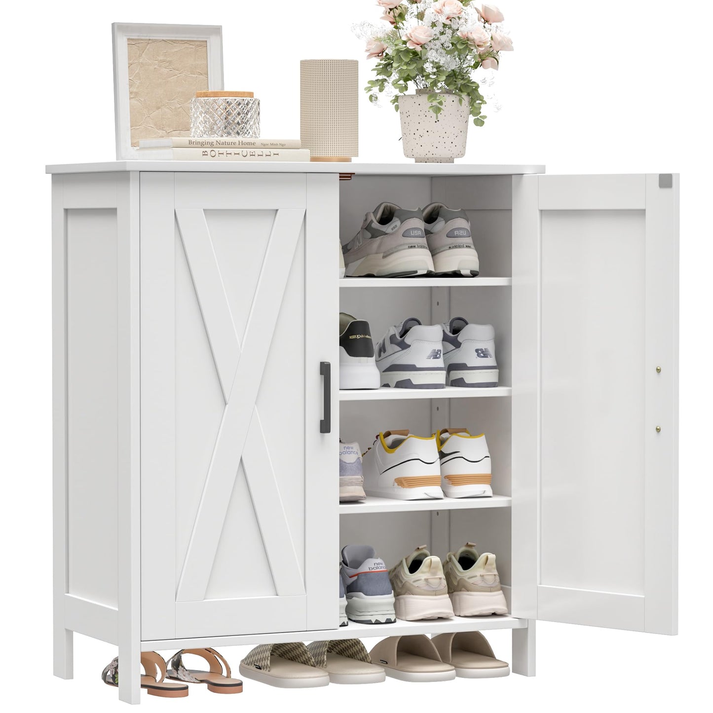 Farmhouse Shoe Cabinet