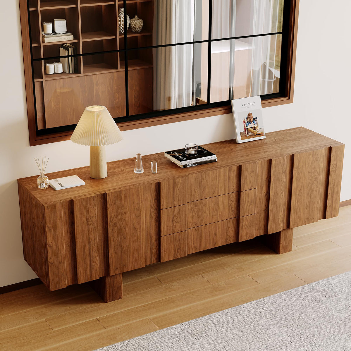 Fluted TV Stand