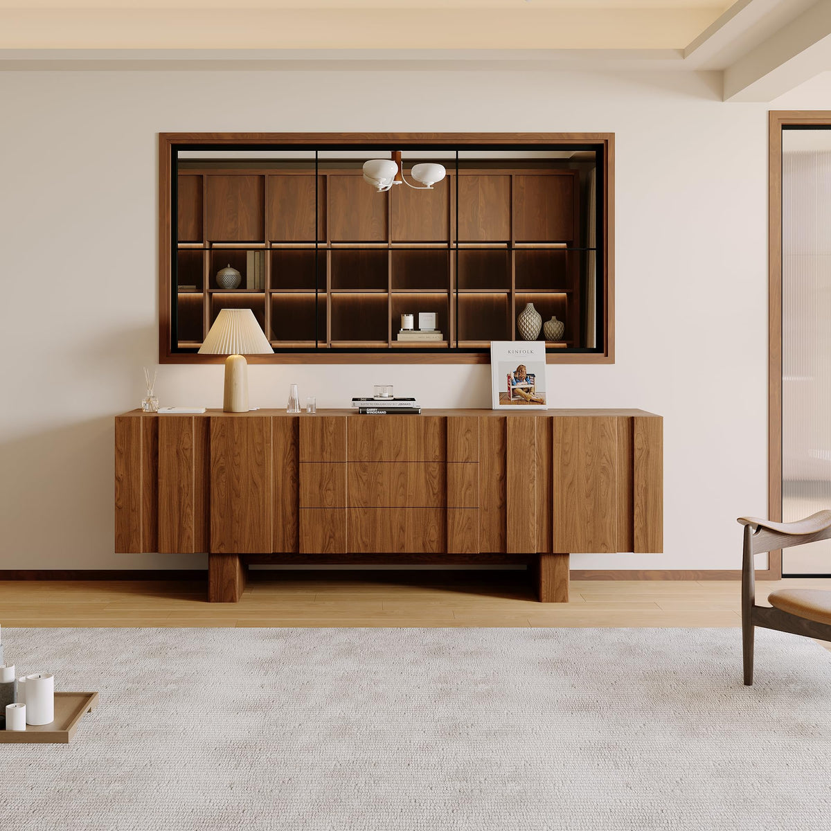 Fluted TV Stand