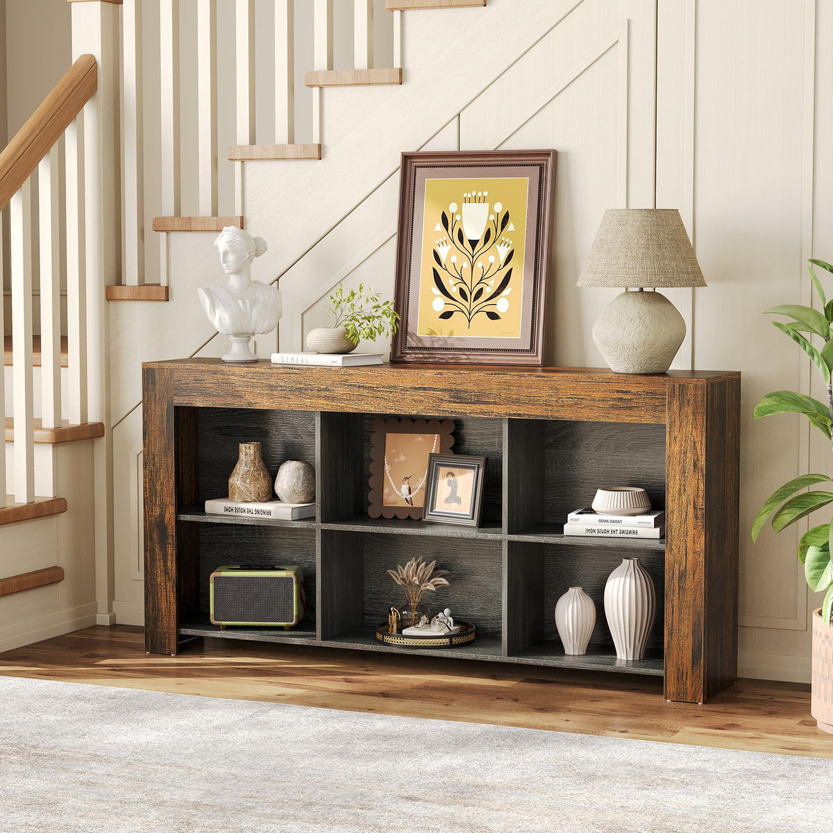 Key Storage Console Table Console Table with Storage – Creative Home Furnishing