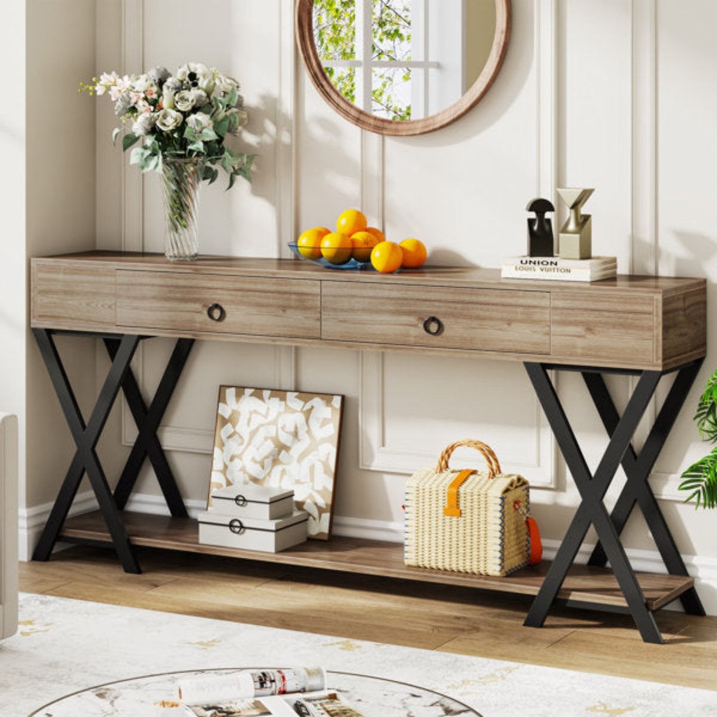 X Frame Console Table