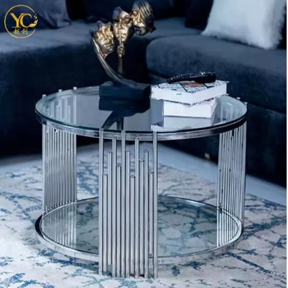 Modern and Luxury Round Coffee Table, Central Table for living room, Bedroom Table
