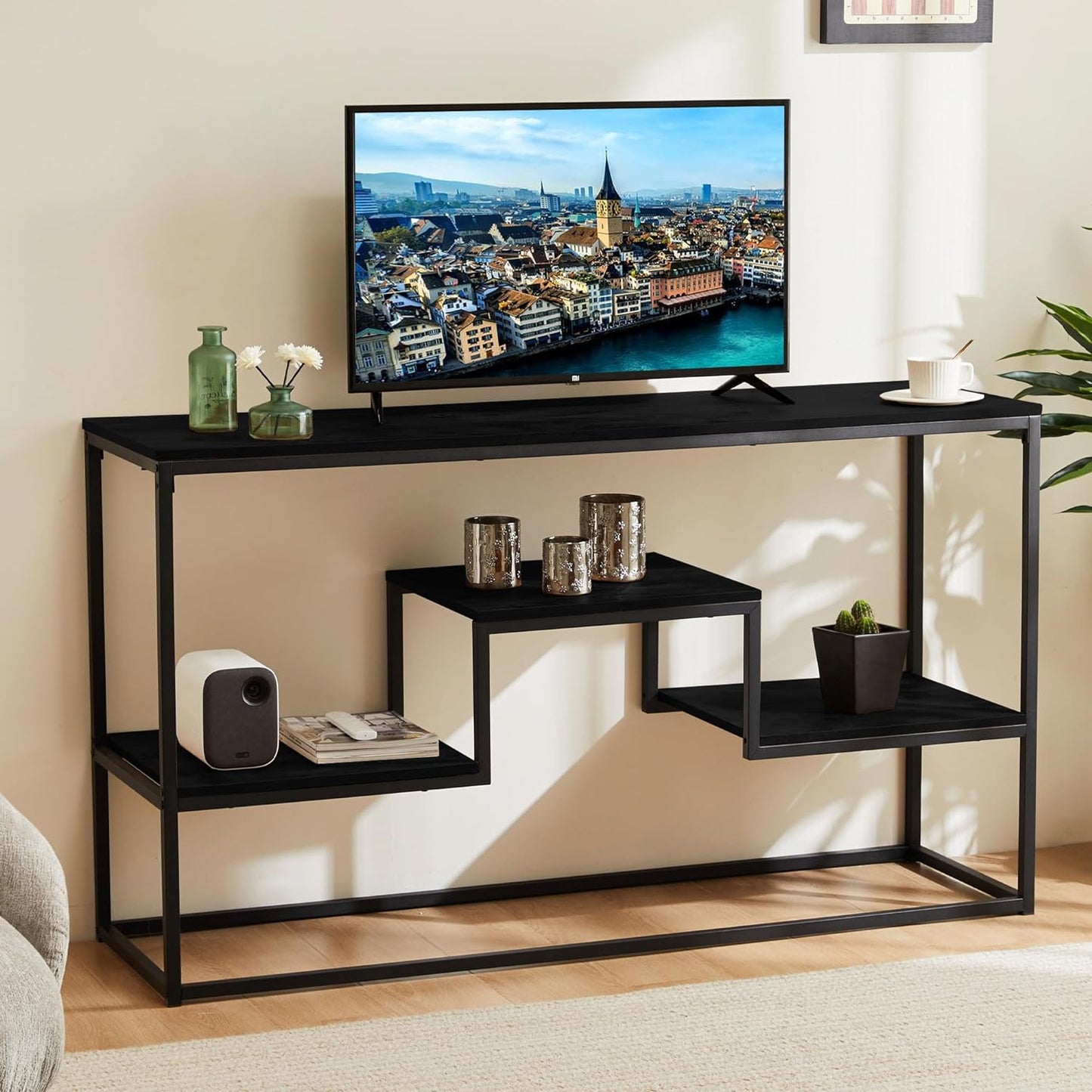 Contemporary Shelves Console