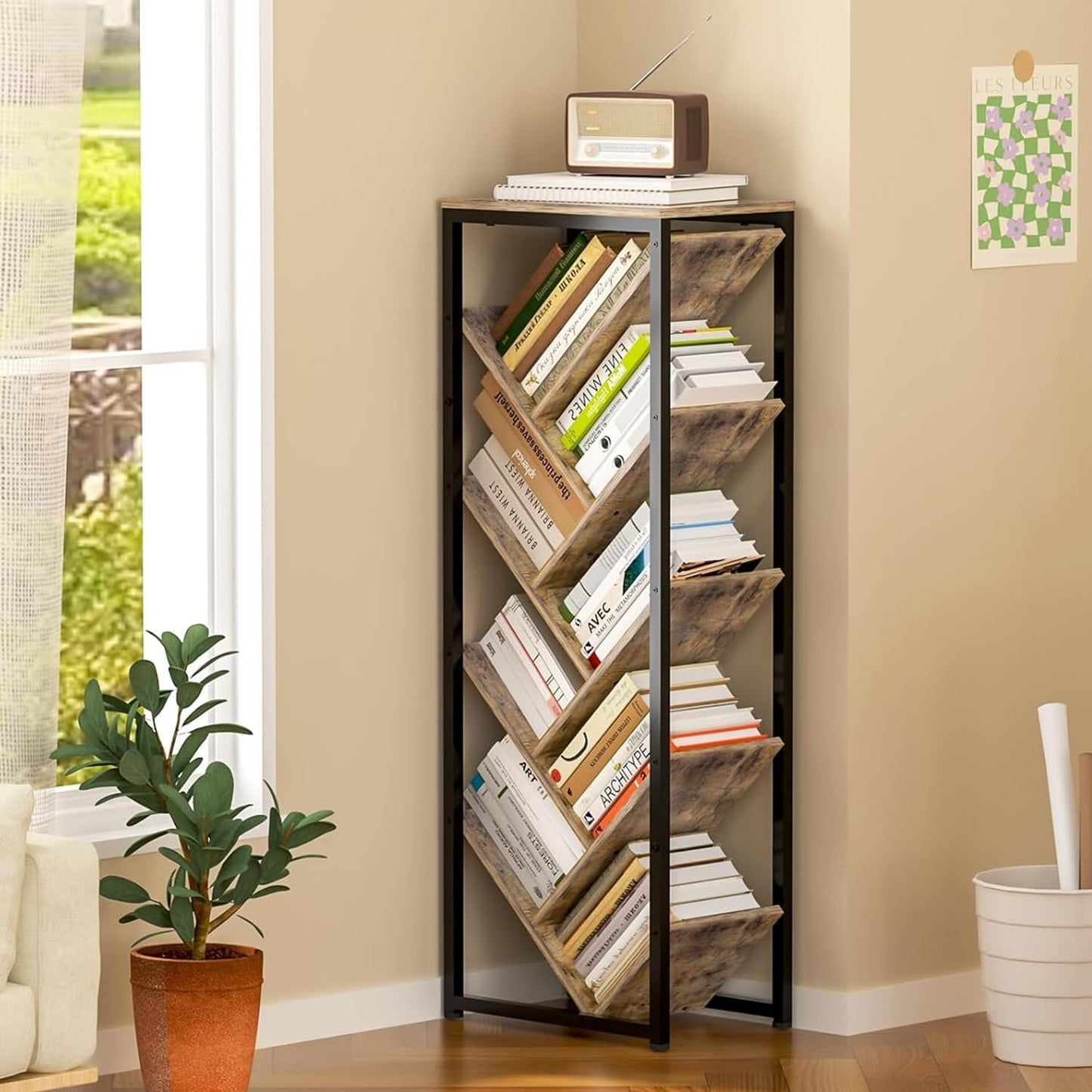 9 Tier Tree Bookshelf
