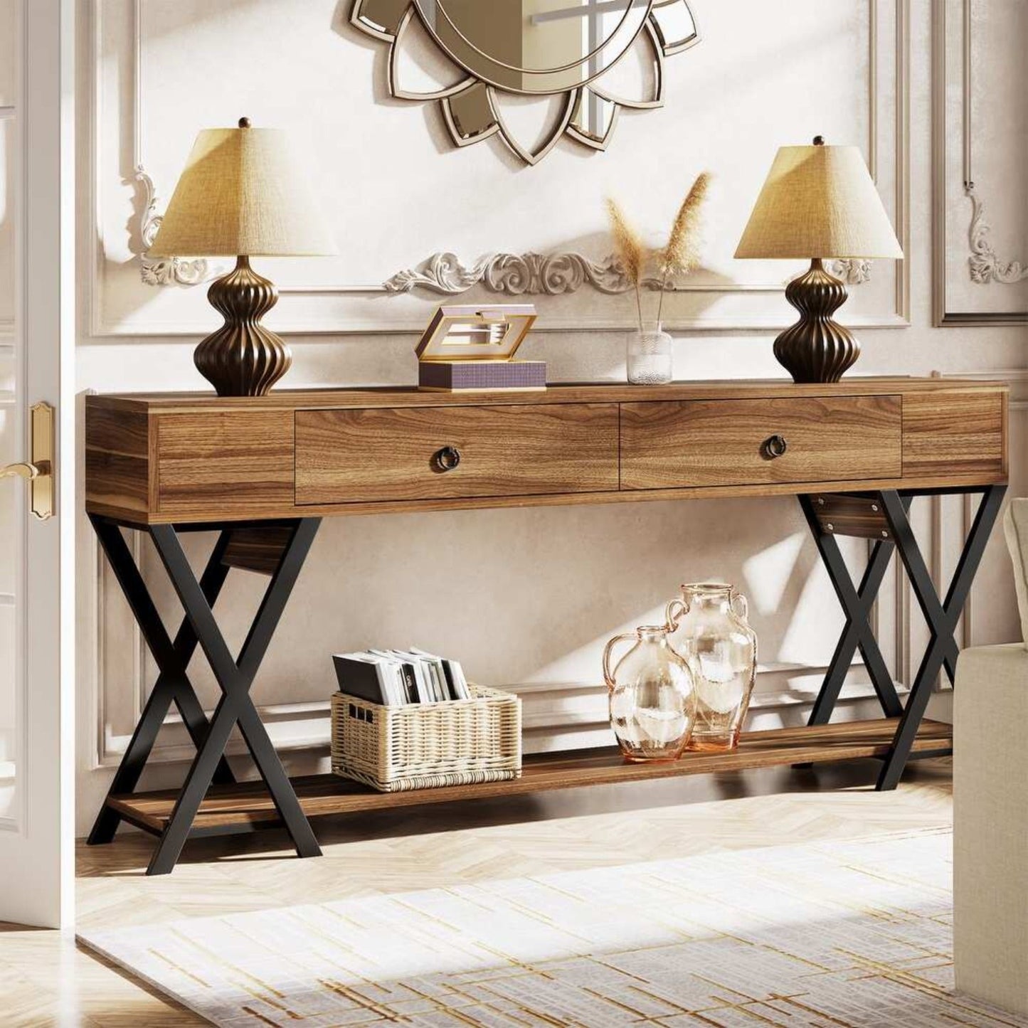 X Frame Console Table